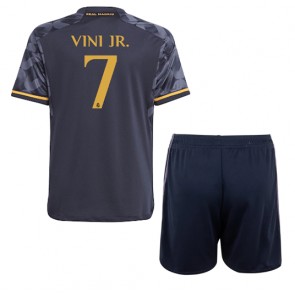 Real Madrid Vinicius Junior #7 Udebanesæt Børn 2023-24 Kort ærmer (+ korte bukser)